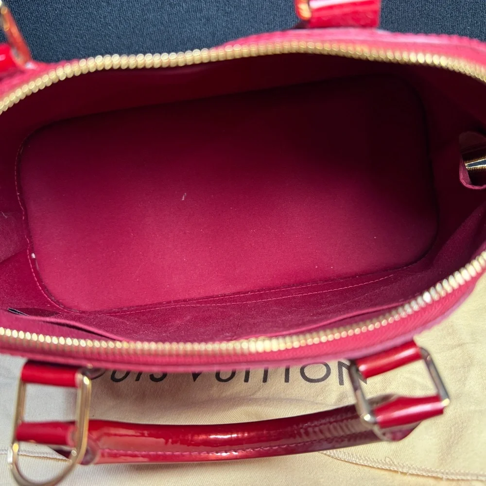 Louis Vuitton Red Patent Monogram Satchel